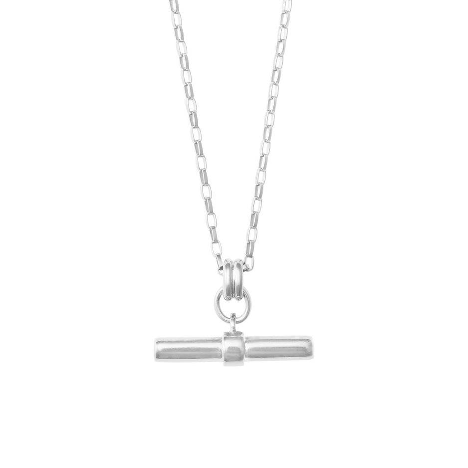 Kirstin Ash Roam T-Bar Necklace Silver