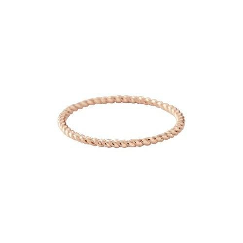 Kirstin Ash Solid Twisted Ring Rose Gold