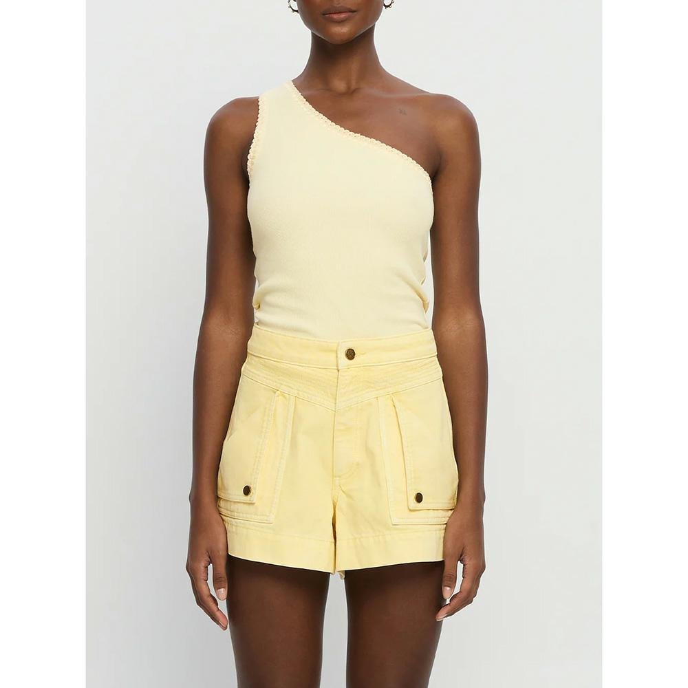 Kivari Tallulah One Shoulder Tank - Butter