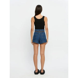 Kivari Celene Denim Short - Indigo Blue