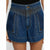 Kivari Celene Denim Short - Indigo Blue