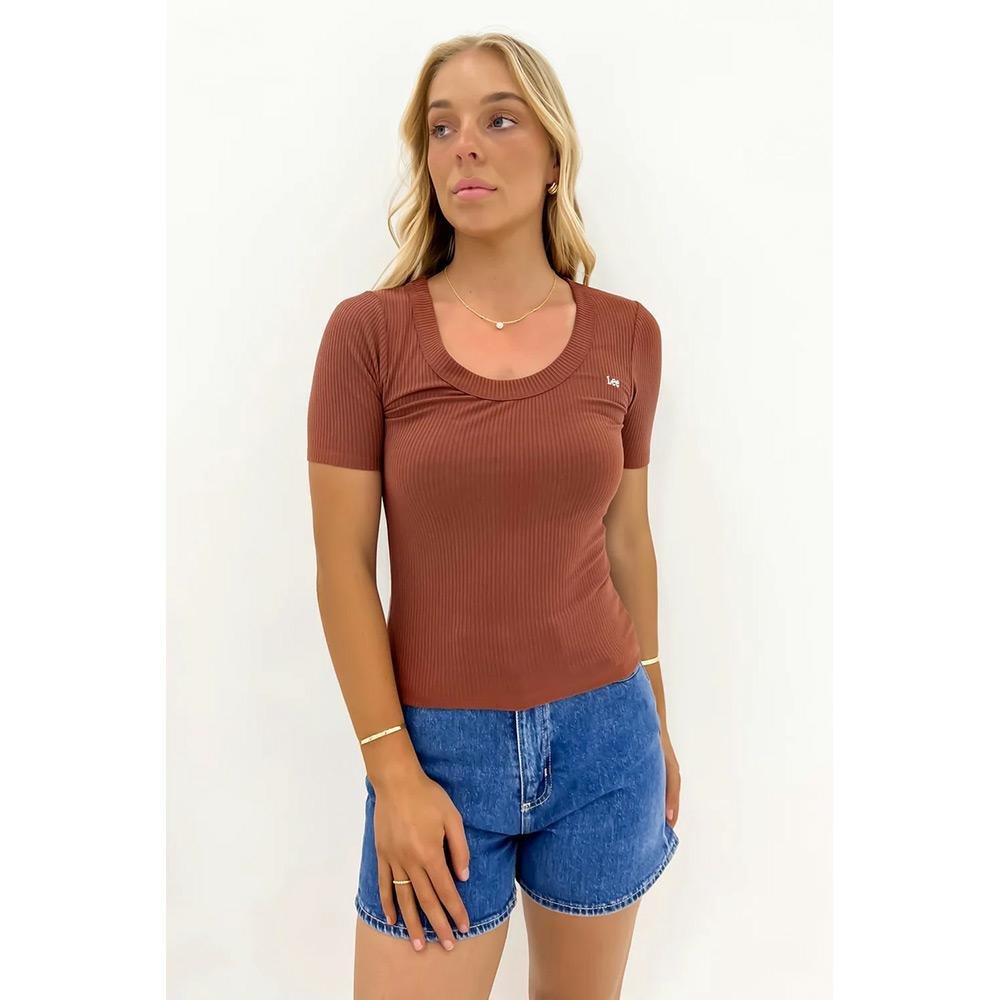 Lee Scoop Slim Rib Tee