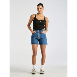 Lee High Mom Short - Blue Stone
