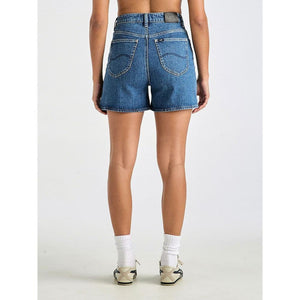 Lee High Mom Short - Blue Stone