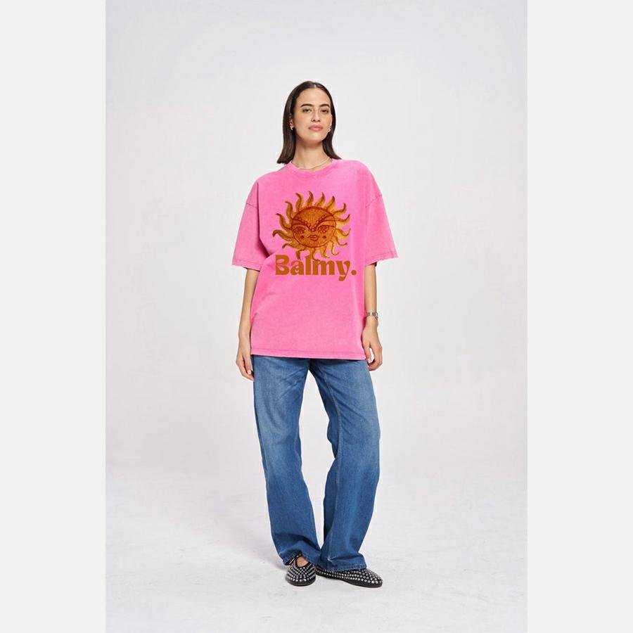 Maku Balmy Acid Wash Oversize Tee