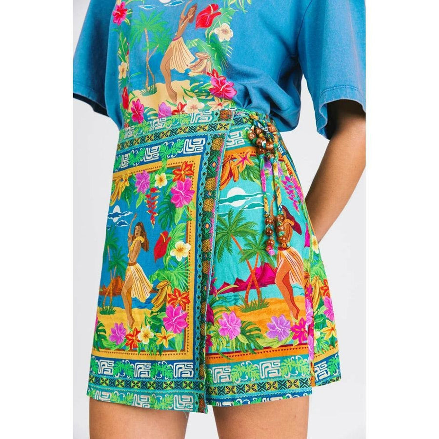 Nine Lives Bazaar Barefoot Mini Skirt