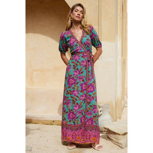 Nine Lives Bazaar Dawn Wrap Maxi Dress