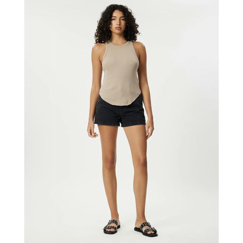 One Teaspoon Distressed Ramone Rib Tank