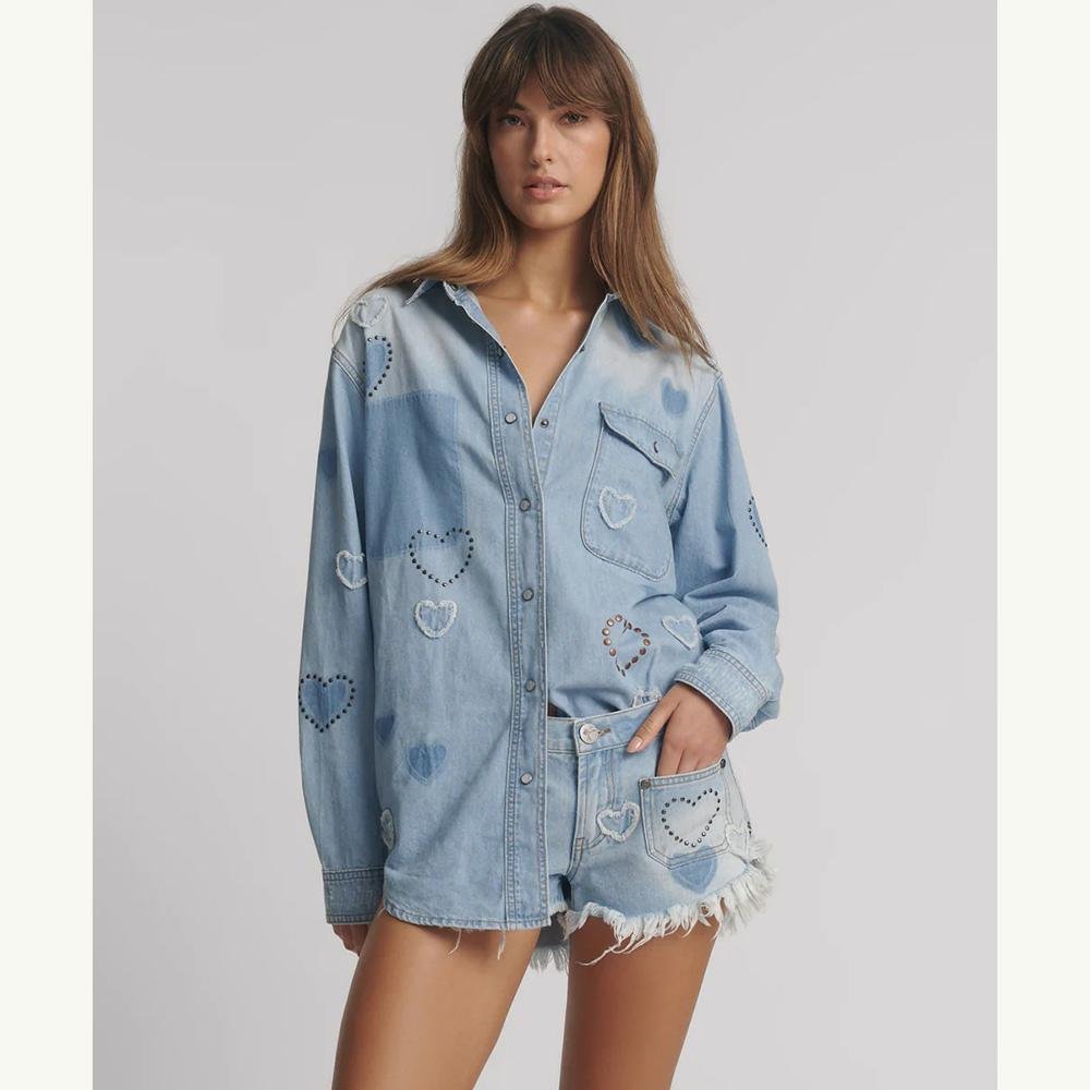 One Teaspoon Everyday Studded Denim Shirt