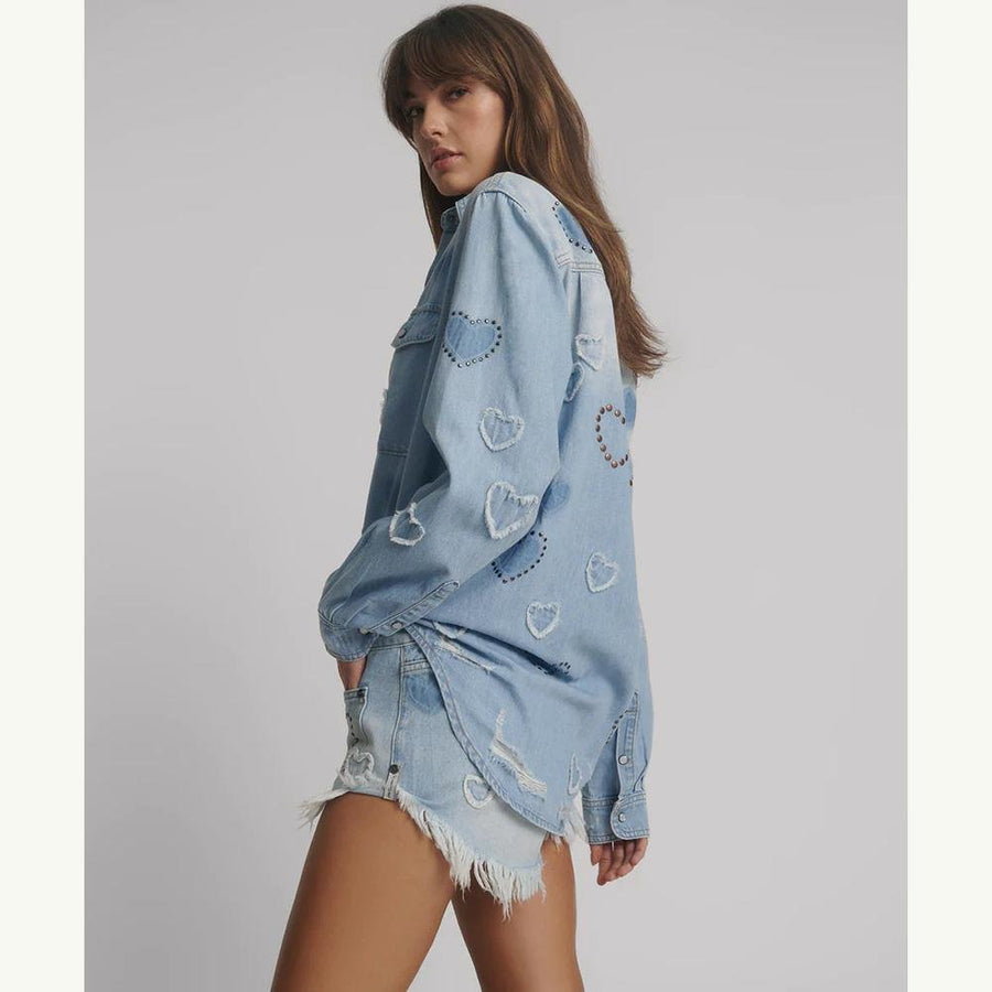 One Teaspoon Everyday Studded Denim Shirt