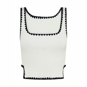 One Teaspoon Knitted Scallop Tank
