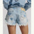 One Teaspoon Retro Dukes Low Waist Mini Denim Shorts