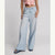 One Teaspoon Love Machines Mid Waist Super Wide Leg Denim Jeans