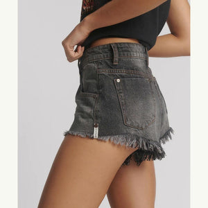 One Teaspoon Renegades High Waist Denim Shorts