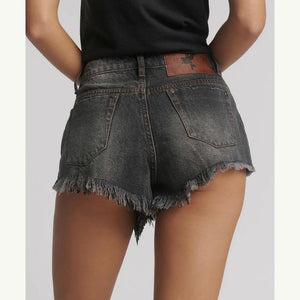 One Teaspoon Renegades High Waist Denim Shorts