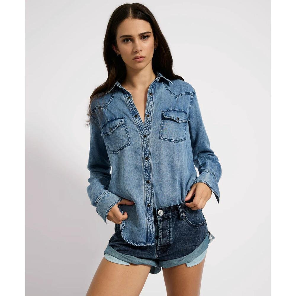 One Teaspoon Tencel Western Shirt