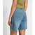 One Teaspoon Jacksons Mid Waist Wide Leg Shorts