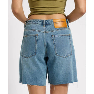 One Teaspoon Jacksons Mid Waist Wide Leg Shorts