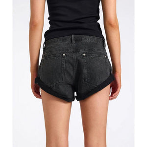 One Teaspoon Bandits Low Waist Studded Denim Shorts
