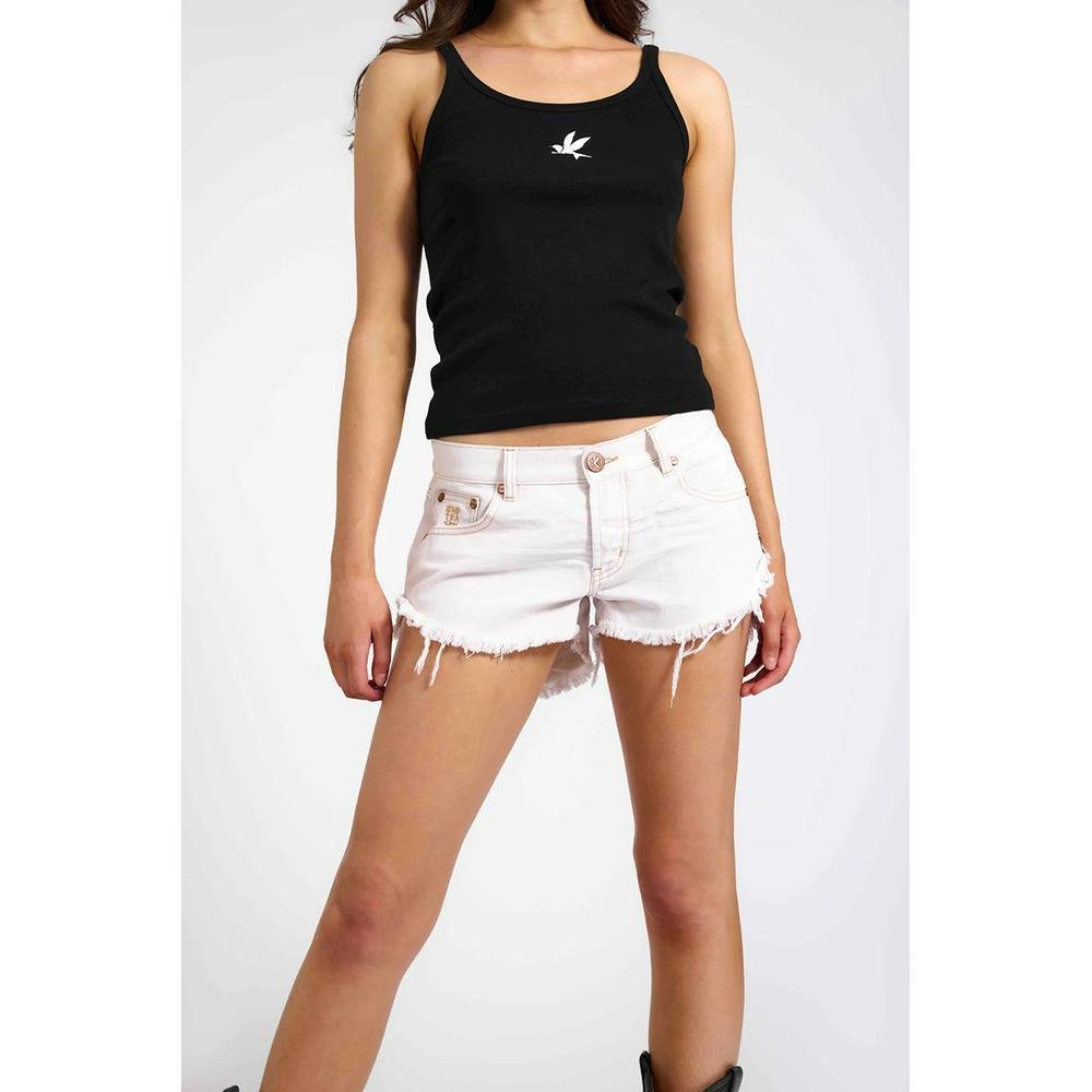 One Teaspoon Dukes Low Waist Mini Denim Shorts