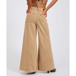 One Teaspoon Hollywoods High Waist Wide Leg Denim Jeans