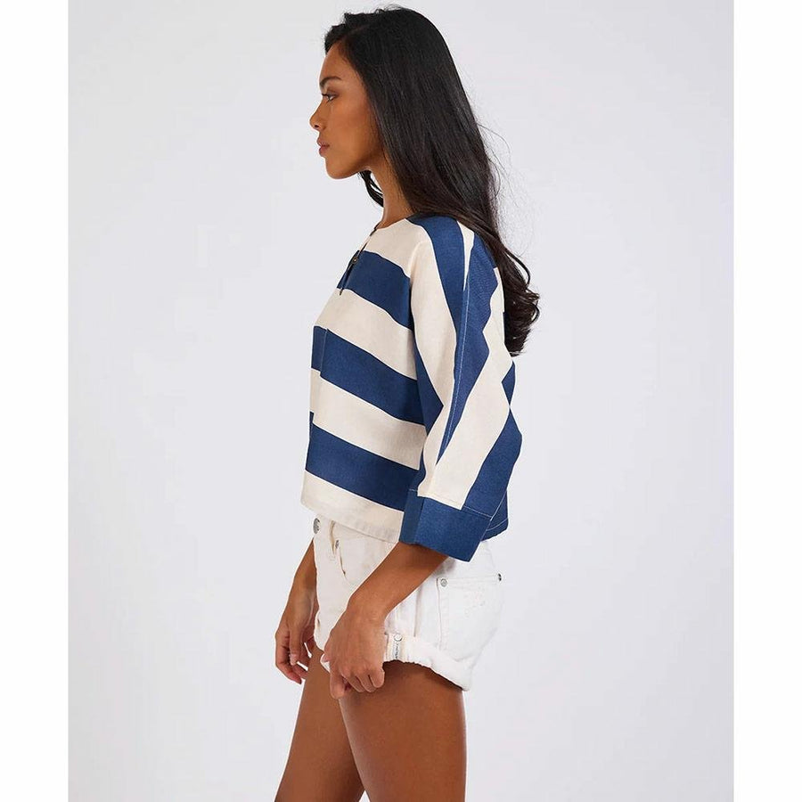 One Teaspoon Blue Vista Batwing Top