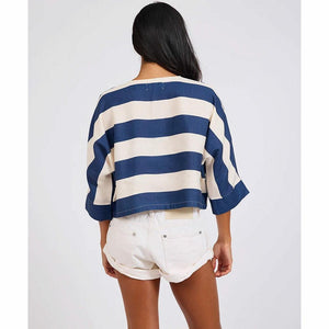 One Teaspoon Blue Vista Batwing Top