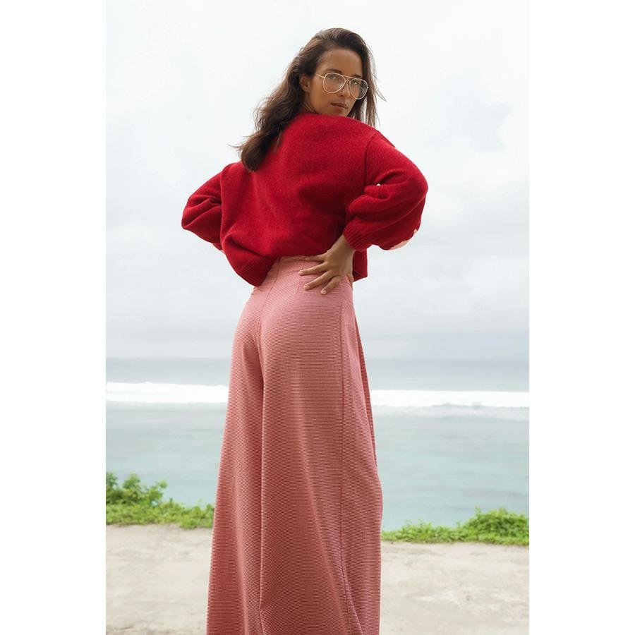 Palm Collective Houndstooth Wide Leg Pants