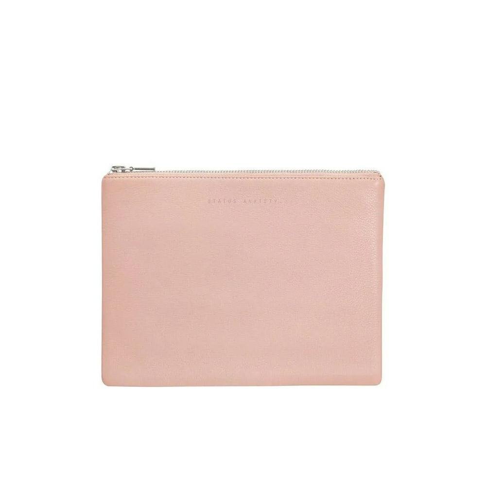 Status Anxiety Anti-Heroine Clutch Purse- Dusty Pink
