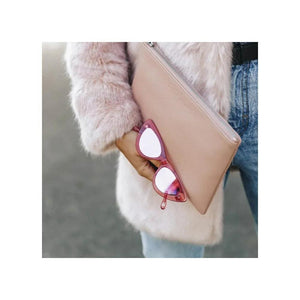 Status Anxiety Anti-Heroine Clutch Purse- Dusty Pink