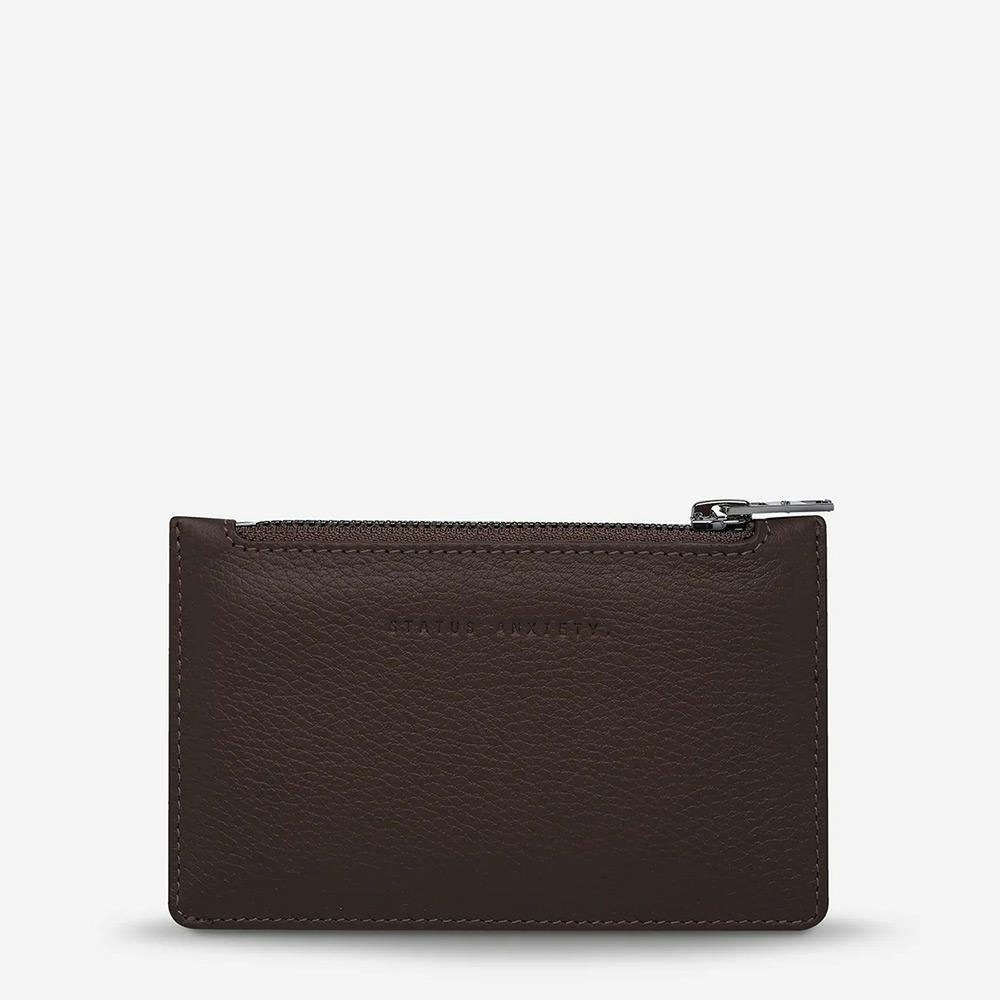 Status Anxiety Avoiding Things Wallet - Cocoa