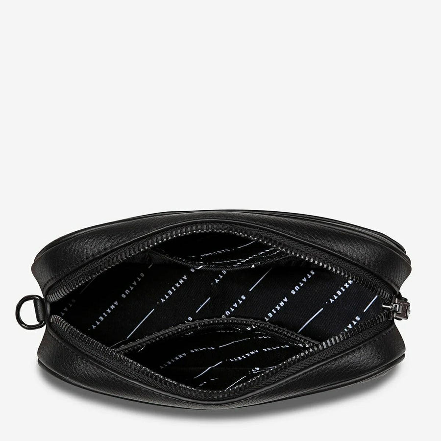 Status Anxiety Plunder Bag With Webbed Strap - Black