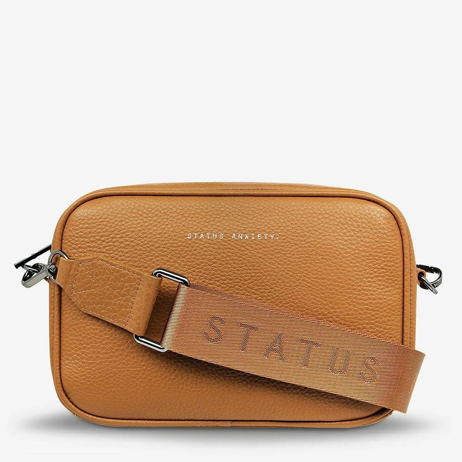 Status Anxiety Plunder Bag With Webbed Strap - Tan