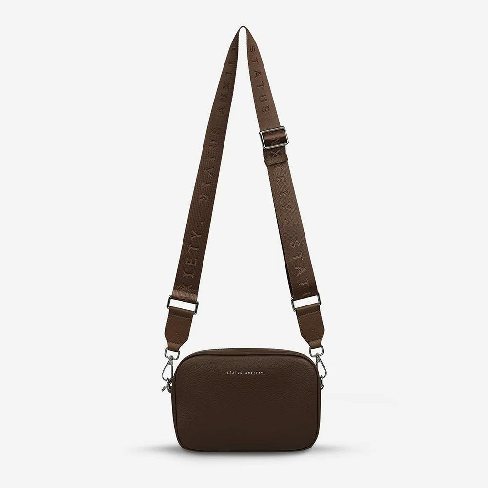 Status Anxiety Plunder Bag With Webbed Strap - Cocoa