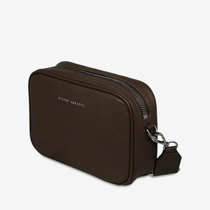 Status Anxiety Plunder Bag With Webbed Strap - Cocoa