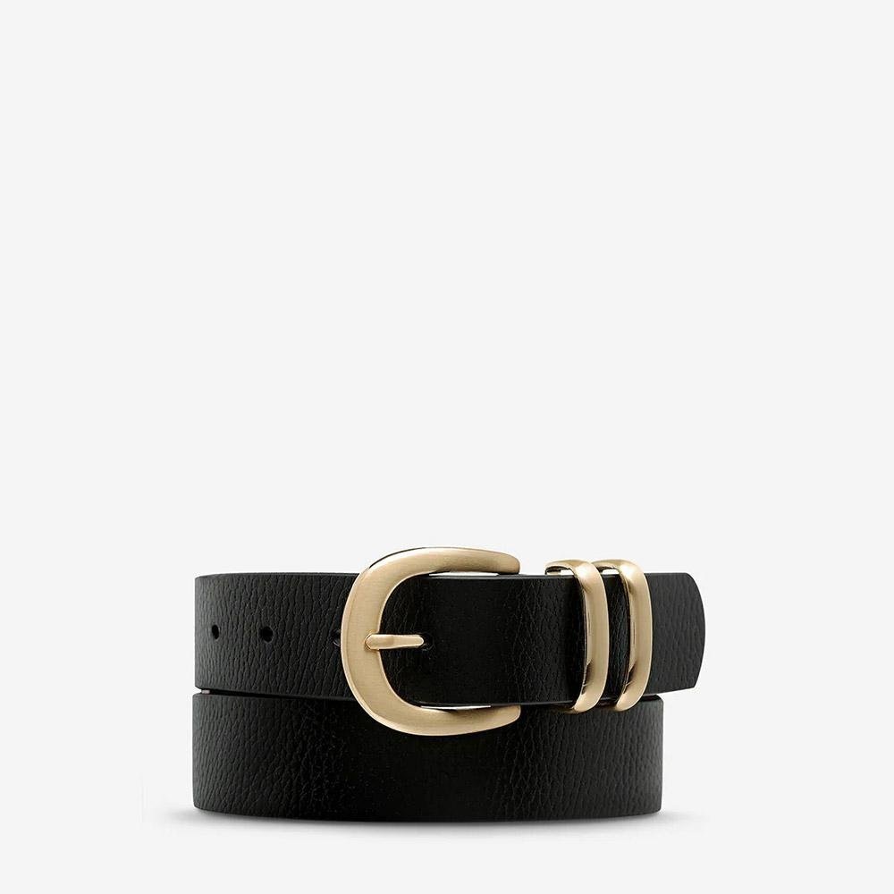 Status Anxiety Let It Be Belt - Black/Gold