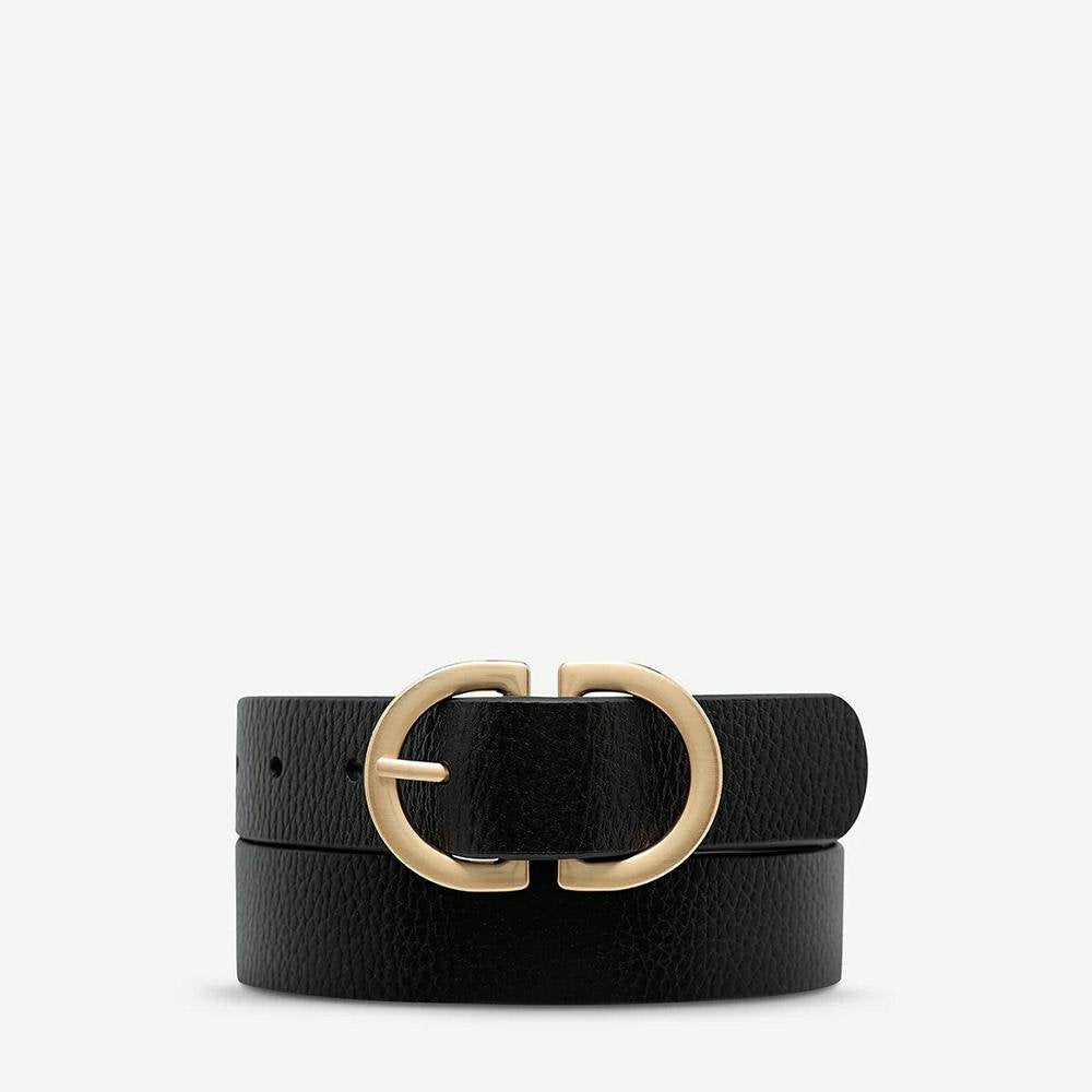 Status Anxiety In Reverse Belt - Black/Gold