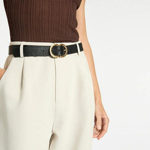 Status Anxiety In Reverse Belt - Black/Gold