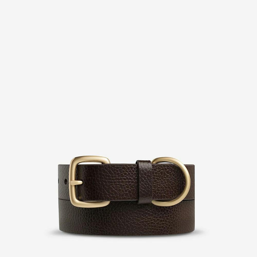 Status Anxiety Disarm Belt - Choc/Gold