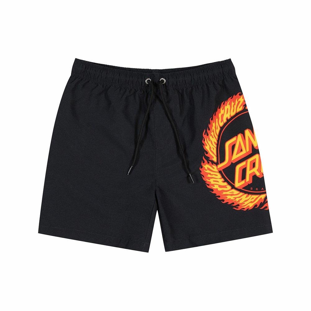Santa Cruz Flame Ringed Dot Boys Boardshort