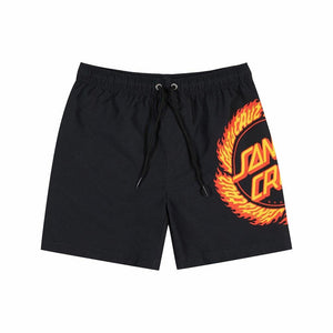 Santa Cruz Flame Ringed Dot Boys Boardshort