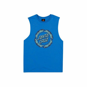 Santa Cruz Flame Ringed Dot Boys Muscle T-Shirt
