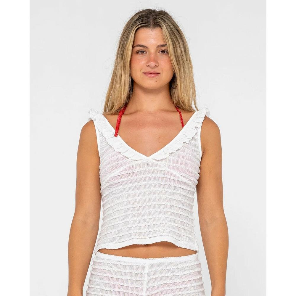 Rusty I Kissed A Pearl Lace Tank Top