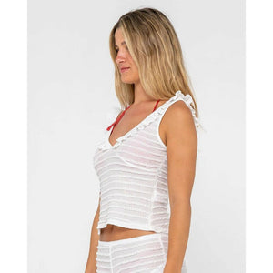 Rusty I Kissed A Pearl Lace Tank Top