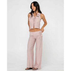Rusty Rhysand Stripe Low Rise Pants
