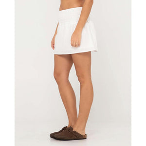 Rusty Palm Springs Shirred Mini Skirt