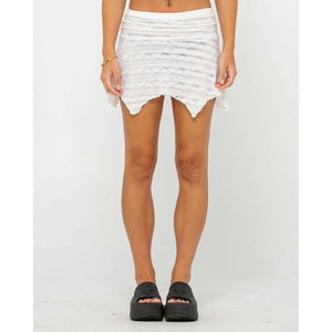 Rusty Athens Low Rise Lace Mini Skirt