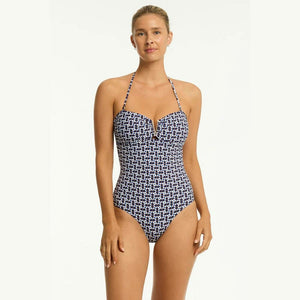 Sea Level Australia Coast V Bar Bandeau One Piece