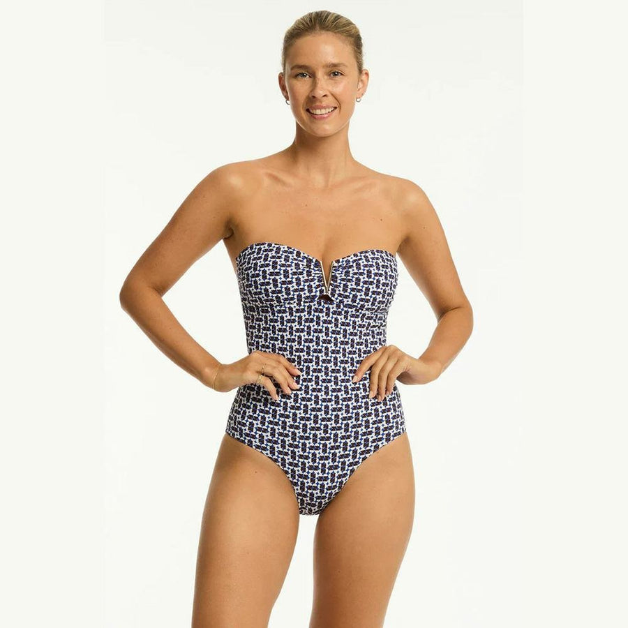 Sea Level Australia Coast V Bar Bandeau One Piece