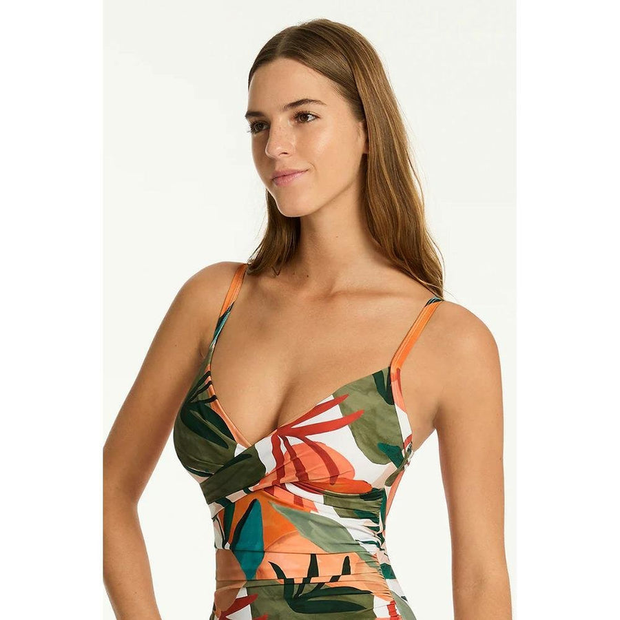 Sea Level Australia Tropaluxe Front Scoop Back One Piece